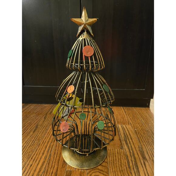 True Spruce Christmas Tree Wine Cork Holder New Bronze - Picture 3 of 9